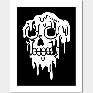 skull ice cream Posters and Art